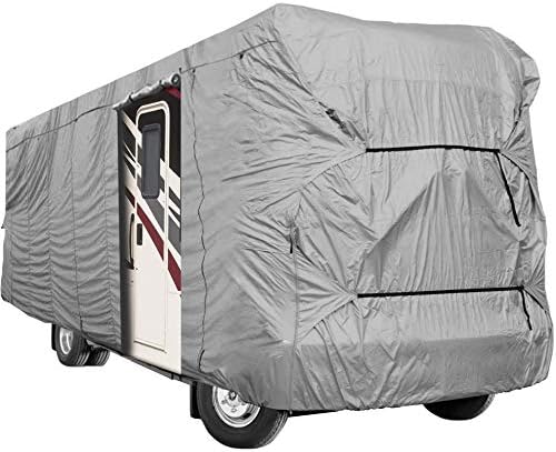North East Harbor Waterproof Superior RV Motorhome Fifth Wheel Cover Class A B C Fits Length 31'-34' Travel Trailer Camper Zippered Panels Allow Access to The Door, Engine and Both Side Storage Areas