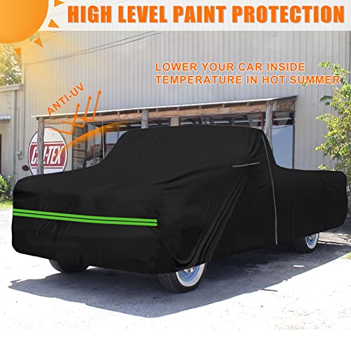 Image of Waterproof Car Cover Replace for Ford F100 1957-1960, F100 F250 1961-1972, F100 F150 F250 1973-1991 2 Door Regular /Standard Cab Short Bed(6.5ft) All Weather Classic Truck Cover for Snow Rain