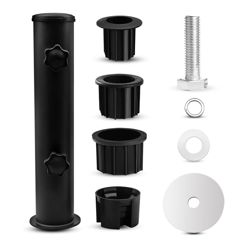 Aundhegrtt Metal Deck Umbrella Holder Universal Replacement Pole Mount for Umbrellas Outdoor