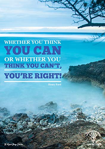 Affiche métal motivante et résistante format A4 citation inspirante pour bureau