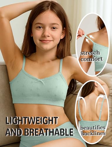 Ultra-Comfy Seamless Bralette for Girls–Buttery Soft Ribbed & Jacquard,No Padding – Effortless Comfort & Style2