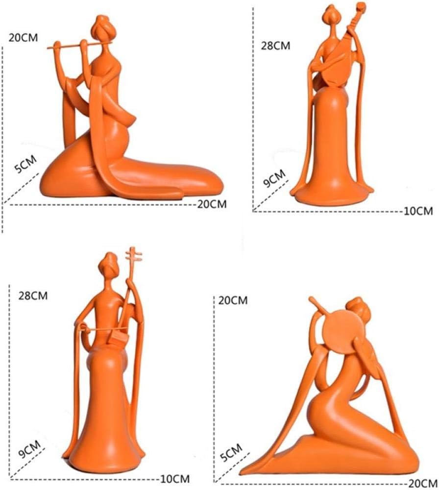 Sculpture Bust Handmade Sculptures Resin Musical Instrument Ornaments Wedding Decorations