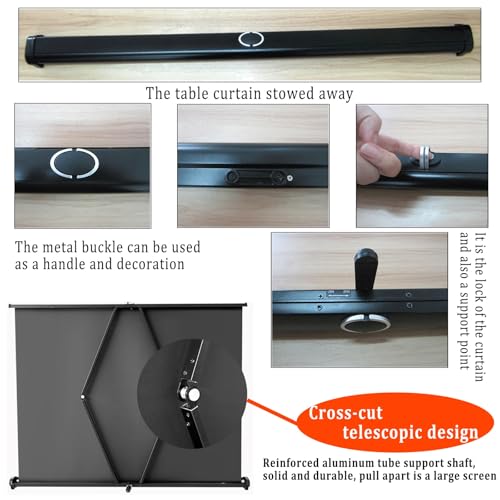 Pantalla de proyección portátil plegable 50 pulgadas 16:9 miniatura 4
