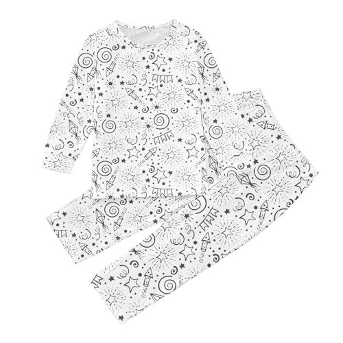 Coloring 𝐏ajamas for Kids DIY Hand Painted Home𝐰ear Set for Boy Girl DIY Hand Painted 𝐏𝐣 Set 𝐒leep𝐰ear