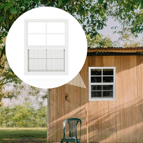 Image of 1 Pack Shed Window 14" x 21" Flush Mount Window with Tempered Glass,House Small Windows,Household Sliding Windows for Chicken Coop, Playhouse, Household, Garage