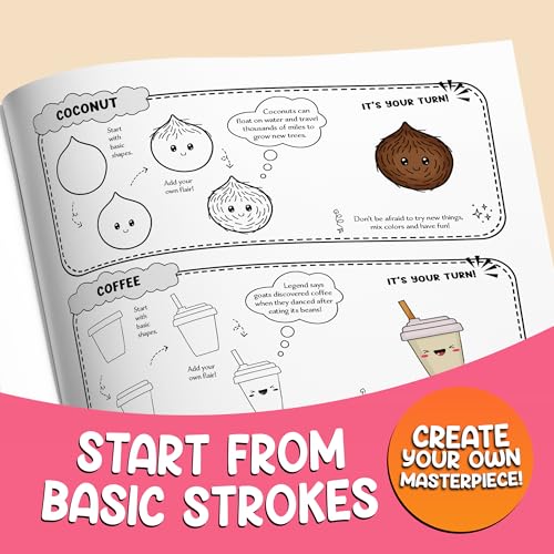 Image of How to Draw inchAlmost inch Everything Kawaii: 300 Cute Step-by-Step Drawings of Animals, Fantasy, Food, Characters, and Other Amazing Stuff! (How to Draw for Kids)