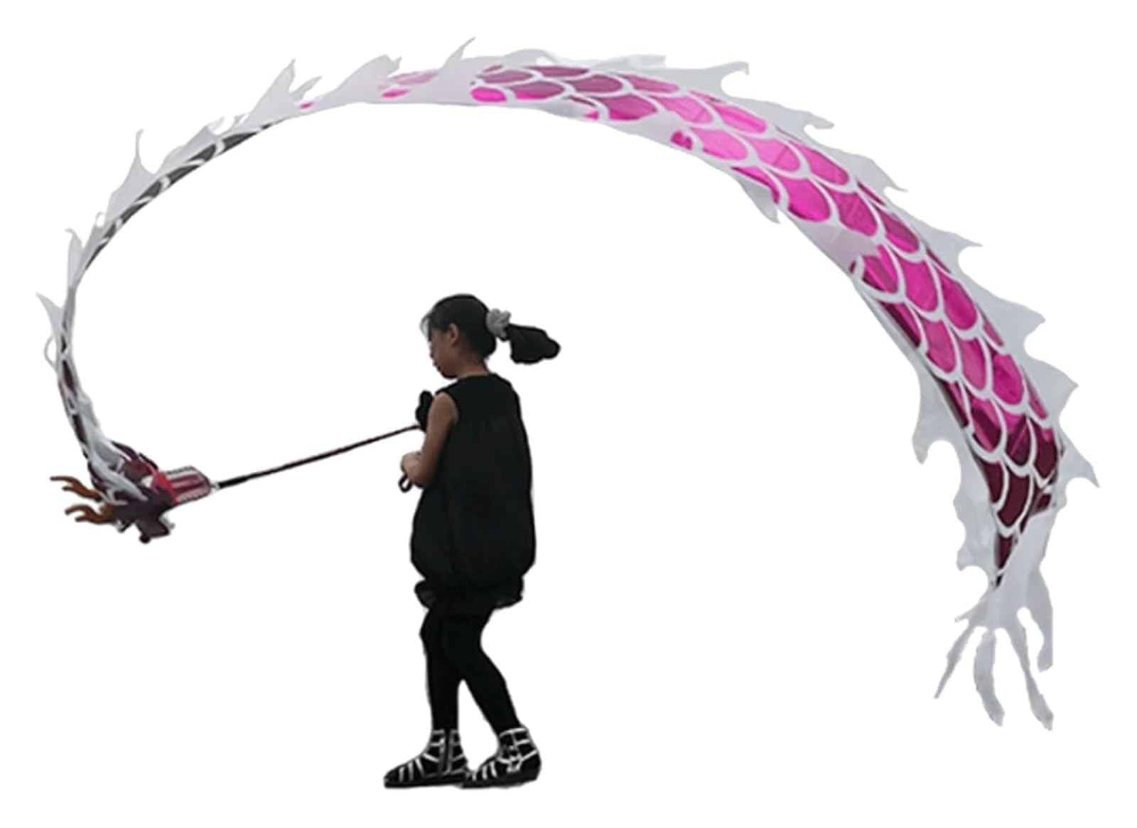 Dragon-streamer fitness, smocze taniec do aktywności na świeżym powietrzu, 1,5-4 m, do tańca ludowego, fitness, dominujący drag fitness (2 m)