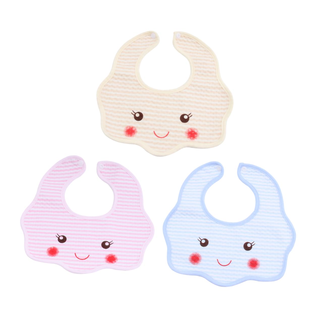 UPKOCH 15piezas Baberos De Algodón Impermeables Para Niño De Baberos De Dibujos Animados Ajustables Toallas De Saliva Para Alimentación Para Recién Nacidos y Lactantes De