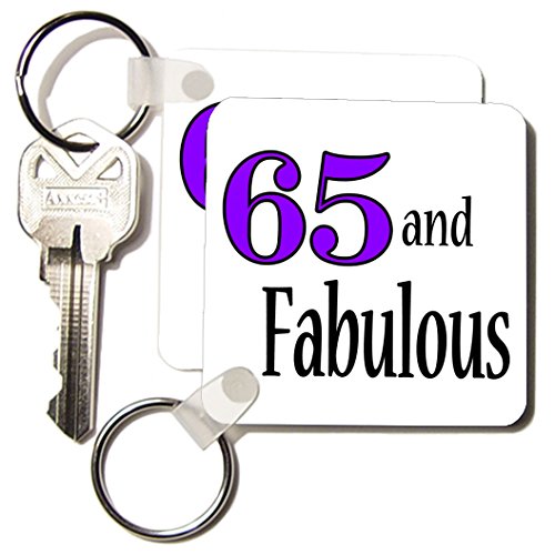 Porte-clés 65 et fabuleuse violet, l'idée cadeau d'anniversaire humour