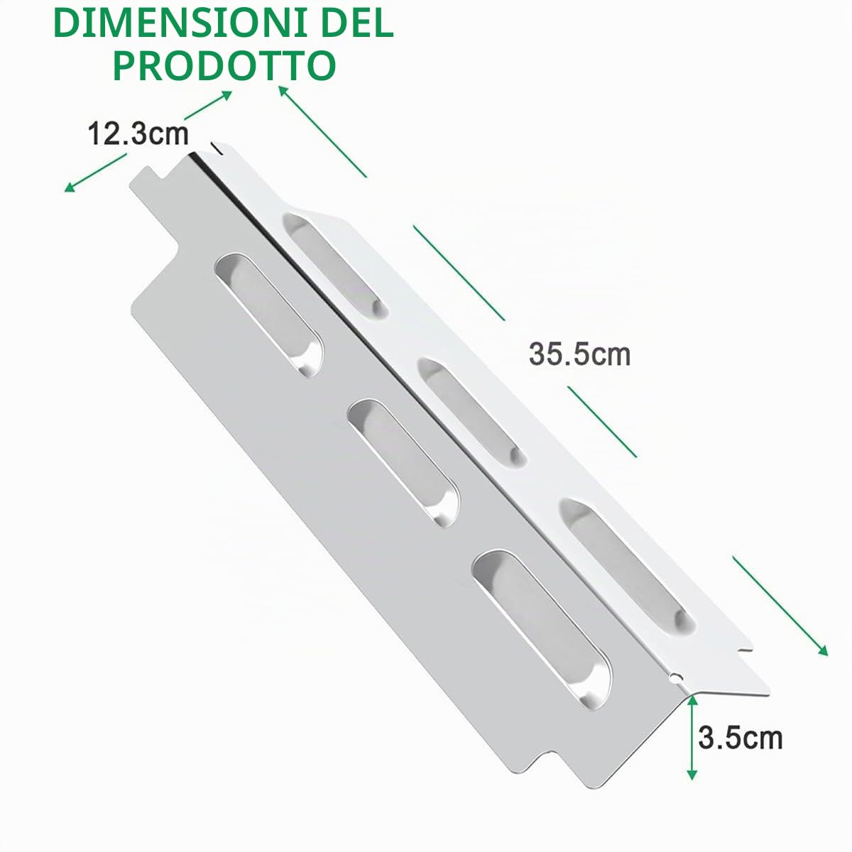 WELL GRILL Set di 6 pezzi di ricambio per bruciatori EL Fuego Dayton 6 bruciatori, Broil-Master Grill a gas 6 + 1 e la maggior parte delle griglie a gas, confezione da 6