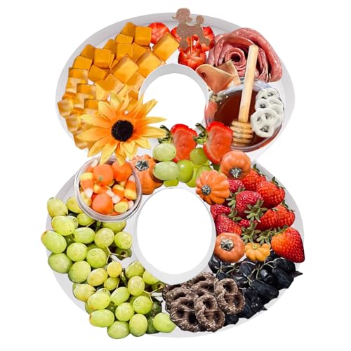 12" Fillable Cardboard Number Shaped Gift Grazing Charcuterie Board Paper Container (8) by WENPACK - Image 4