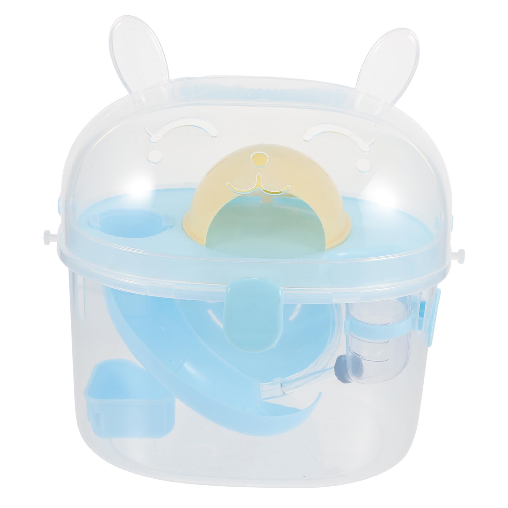 Happyyami Travel-Friendly Hamster Cage Portable Carrying Case and Comfortable for Small Animals Go