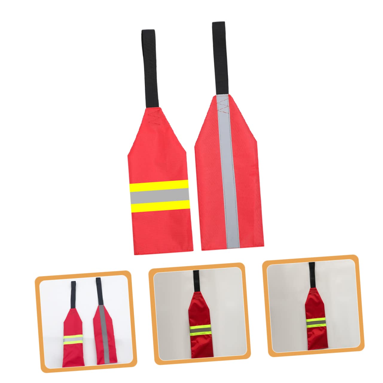 INOOMP Estandarte De Seguridad Bandera De Seguridad del Remolque Pequeño Bandera De Viaje De Seguridad Banderas De Seguridad para Remolque De Canoas Tela Oxford