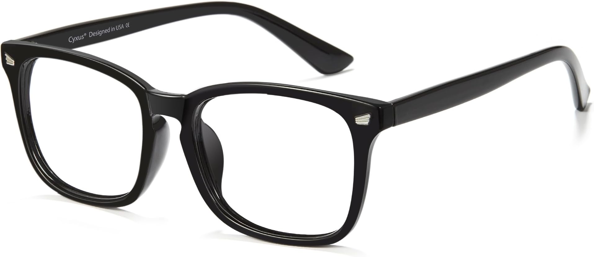 Cyxus Blue Light Glasses Men Women Reduce Eye Strain UV Blocking for Office Work Computer Screen 8082