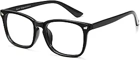Cyxus Óculos De Computador Com Bloqueio Luz Azul, Armação Quadrada, Clássica, Retrô, Lentes Transparentes, Para Mulheres E Homens