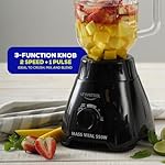 Universal 550W Mass Vital Blender - Glass Jar 57 Oz / 1.8 Quart / 1.7 Liter, 2 Speed + Pulse Function and 4 Stainless Steel Blade with Chrome Steel Technology - Image 4