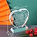 YWHL To My Daughter Gifts from Mom Dad, Graduation Christmas Birthday Gifts for Daughter Adult, Heart Shaped Glass Keepsake