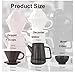 Wmazio Pour Over Drip Coffee Maker Set, Coffee Brewer Cone Filter, Ceramic Pour Over Coffee Dripper Set, V60 Dripper & Decanter & Bowl, Gift, 1-2 Cup, Pink