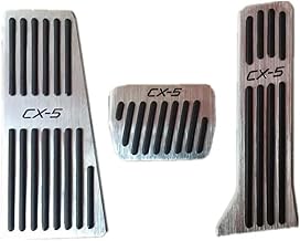 Car Pedal Set Pedal Cover for Maz-da CX5 CX 5 CX-5 2013 2014 2015 2016 2017 2018 2019 2020 Aluminium Accelerator Pedal Brake Pedal Gas Brake Cover Anti Slip Pad Accessories