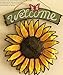 SeaISee 12"x15" Vintage Hanging Butterfly Sunflower Welcome Sign Vintage Sunflower Decor for Door Hanging Home Decor