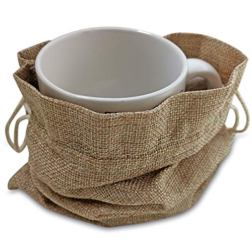 Supply Friend 50 Burlap Bags With Drawstring, 7X10 Inch Rustic Gift Bag Bulk Pack For Mugs, Mason Jars, Christmas Gift Bags, Wedding Party Favors, Grocery, Gift And Treat Pouches #TOP2