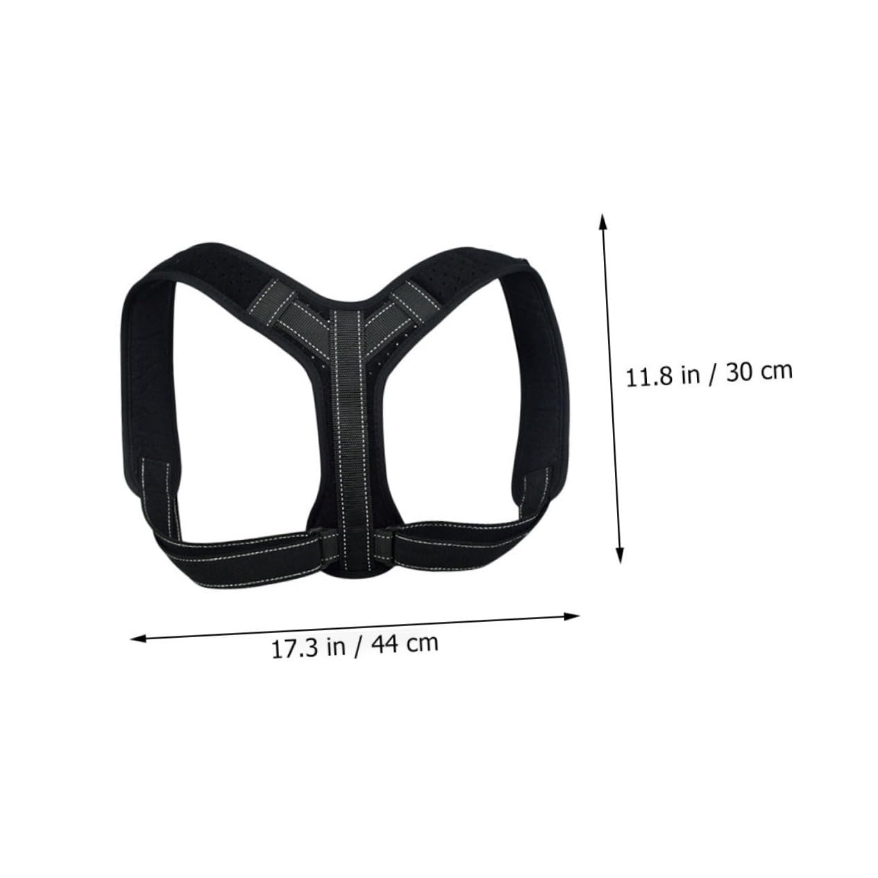 BCOATH Shoulder Posture Brace Posture Black Size of Material Comfortable Fit Washable