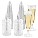 YWKJDDM Champagner Gläser, 25 Stück Silbernem Glitzer Sektgläser Sektkelch Sektflöten Wiederverwendbare Sektgläser Kunststoff, Plastik Champagnergläser für Garten Hochzeitstag Duschen Partys(150ML) ml Glas günstig Kaufen-YWKJDDM Champagner Gläser, 25 Stück Silbernem Glitzer Sektgläser Sektkelch Sektflöten Wiederverwendbare Sektgläser Kunststoff, Plastik Champagnergläser für Garten Hochzeitstag Duschen Partys(150ML)