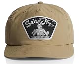 SALTY JOES Back from The Depths Patch Surf Hat: 100% Nylon, Water Resistant Surf Hats for Men, Trendy Hats for Men and Women, Surfer Hat, Fishing Hat-One Size-Khaki