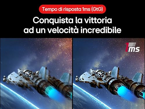 UltraGear 27GS60QC Monitor Gaming 27" Curvo QHD (2560x1440), 180Hz, 1ms, AMD FreeSync Premium, HDR 10, HDMI 2.0, DisplayPort 1.4, AUX, Flicker Safe, Nero - Monitor - Immagine 7