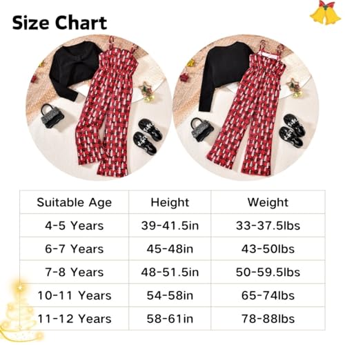 Image of HIHA Girls Sleeveless Jumpsuits Outfit Long Sleeve Twist Front Tops Romper Clothes Set Size 4-12