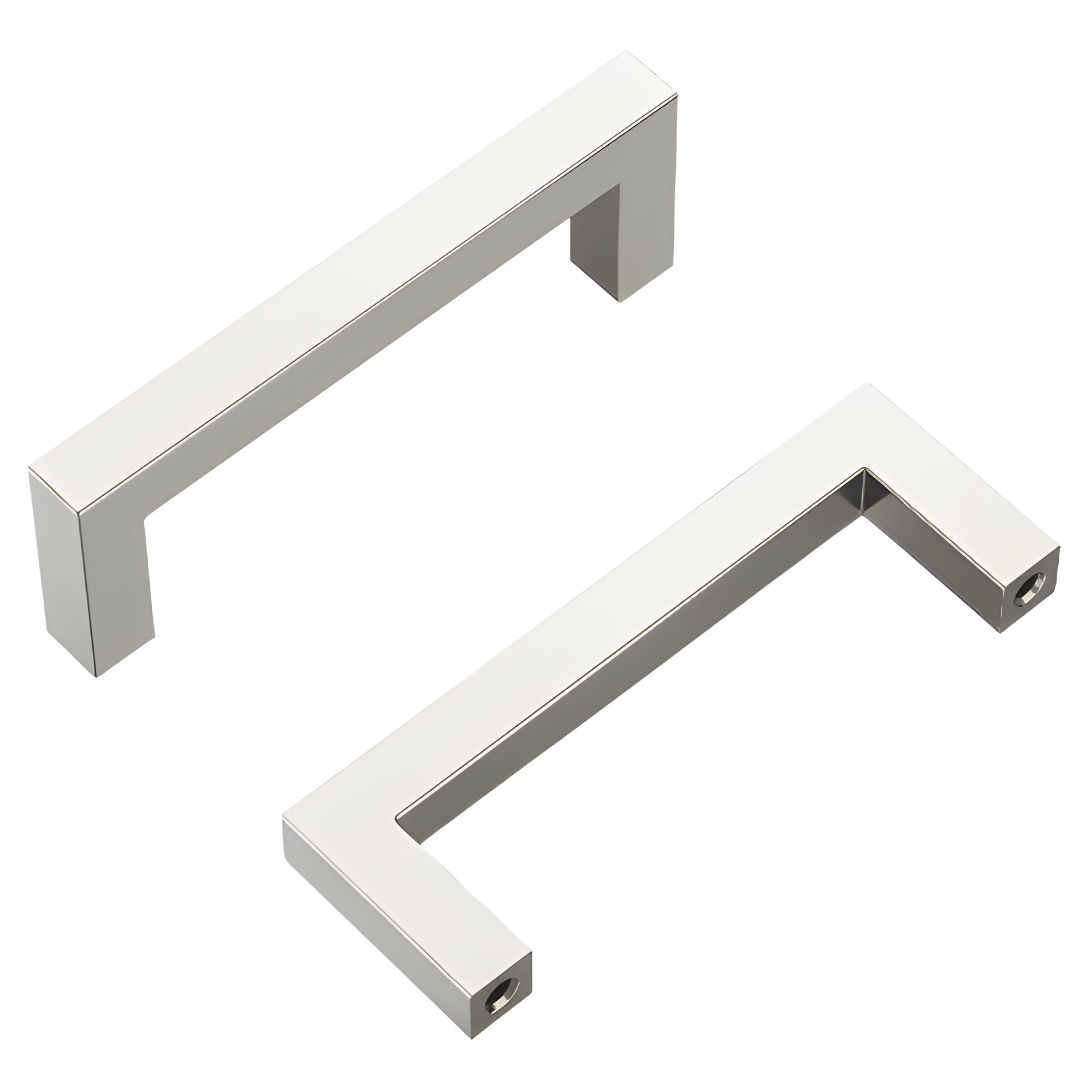 Hickory Hardware Satin Nickel Heritage Designs Contemporary Pull 3-3/4 Inch (96Mm) Center To Center Finish (10-Pack)