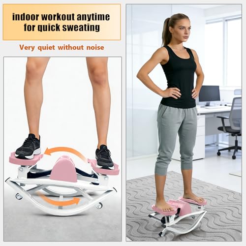 Image of Rock Stepper Side to Side,Rock Stepper,Rock Stepper Machine for Exercise at Home- with Digital Display,Fitness Stepper for Arms,Legs & Glutes,Rock Stepper for Home,Apartment and Office