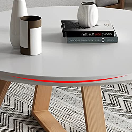 Tables basses rondes compactes pour optimiser l'espace du salon avec un assemblage facile - 6