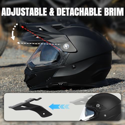 TRIANGLE Dual Sport Motorcycle Helmet
