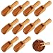 Cunz-22 Holzlöffel Set - 10 Stück Mini Löffel für Salz, Gewürze, Süßigkeiten, Pulver, Waschmittel - Baby Löffel und Tee Schaufel für Badesalz