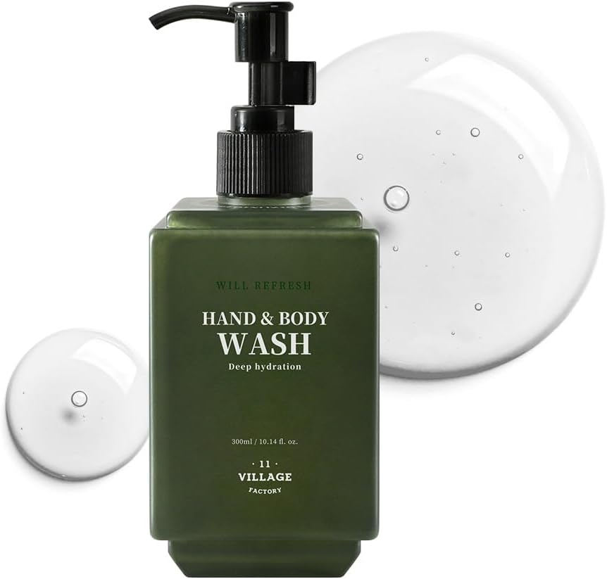 Will Refresh Hand and Body Wash (300ml/10.14 fl.oz.) Premium Home Spa, Aromatherapy (Eucalyptus and Patchouli)