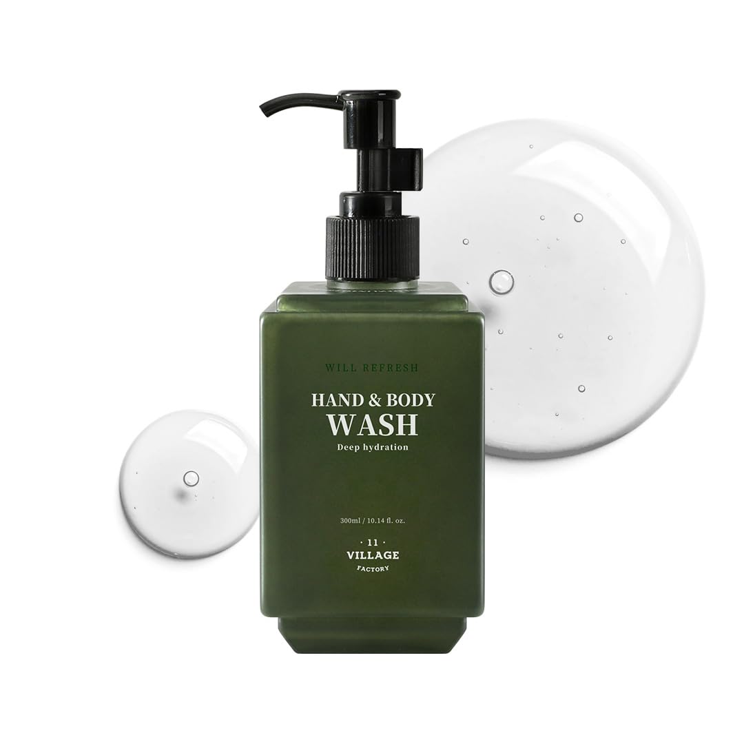 Will Refresh Hand and Body Wash (300ml/10.14 fl.oz.) Premium Home Spa, Aromatherapy (Eucalyptus and Patchouli)