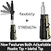 DOCA Telescoping Pole 5-12 Ft - Extension Pole for Cleaning, Feather Duster, Window Washing Kit, Paint Roller, Window Squeegee - High Reach Extendable Kit for Indoor & Outdoor - Pole Only