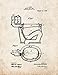 Sanitary Toilet-bowl Patent Print Art Poster Old Look (8.5" x 11")