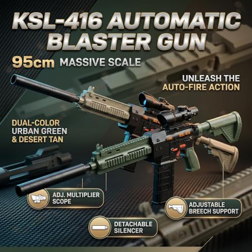 Image of The Little Ones Dart Blaster for Adults Age 15+ Years Above [Rapid Dart Blaster Pro][Fully Automatic]