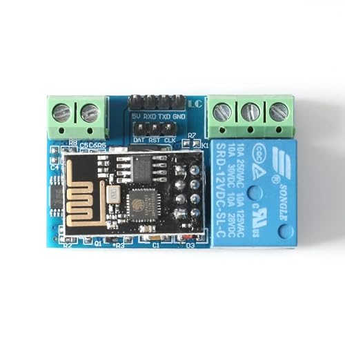 JESSINIE 2Pcs ESP8266 12V WiFi Relay Module WIreless IoT Smart Home Internet of Things Phone APP Remote Control Switch Module Board For Automation System - Thumbnail 4