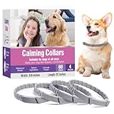 Calming Collars for Dogs Pheromone Collars for Dogs 4 Pack Anxiety Relief Separation Stress Adjustable Calming Collars Fits All Small, Medium and Large Dogs 25 Inches Lasts 60 Days