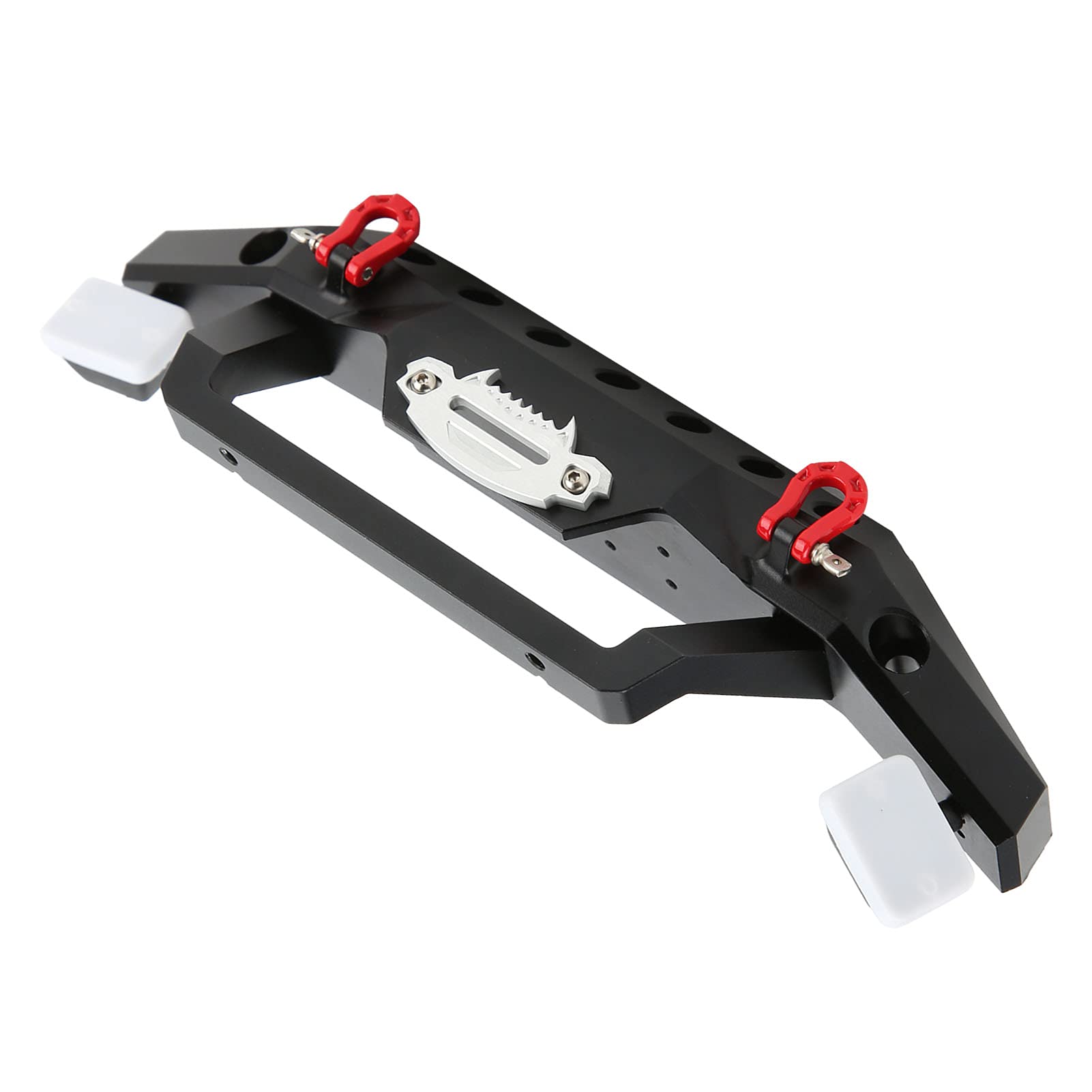 Portapacchi Anteriore RC in Metallo con Luce LED, Protezione Duratura per Auto RC, Accessori per la Guida Notturna