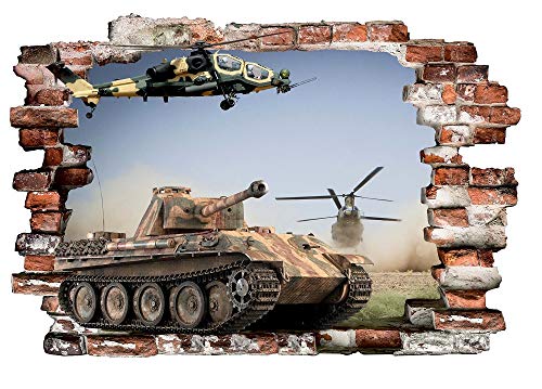Stickers muraux de réservoir militaire grand format sticker mural décoration chambre garçon