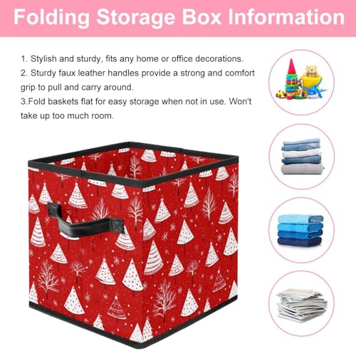 Panier de rangement pliable pour vêtements et décorations de Noël - 4