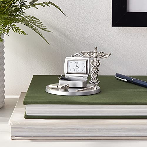 Sanis Enterprises Doctor's Clock, 3.5-Inch, Silver #TOP3