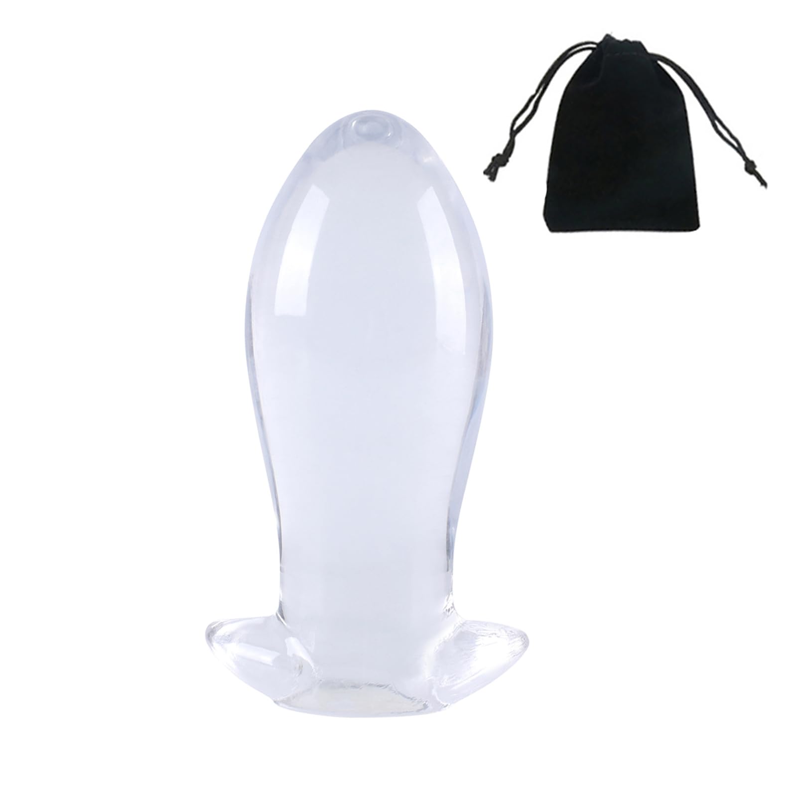 Clear Butt Plug Anus Plug Stretcher Huge Buttplug Anal Crystal Sleeve Curved Base Dilator Plug Prostate Anal Training