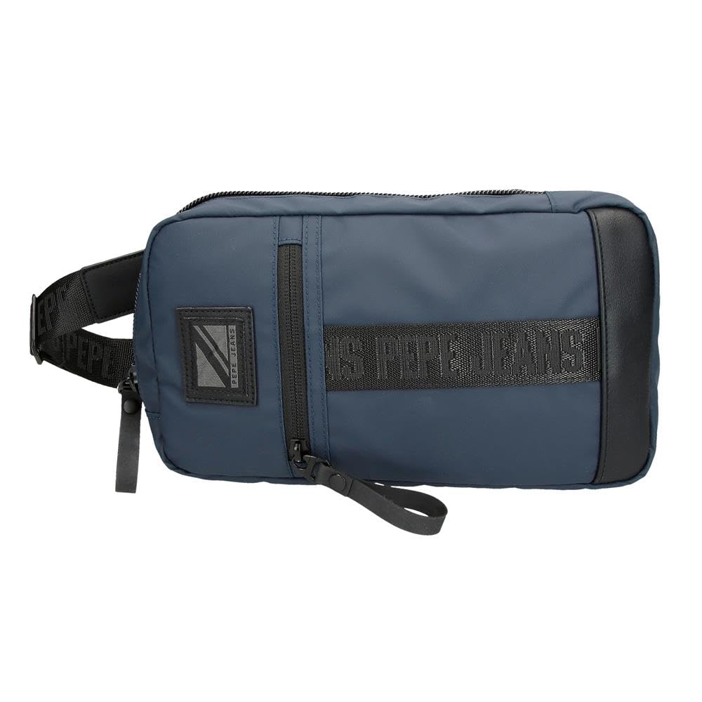 Pepe Jeans Hoxton Obudowa na messenger Niebieski 14x25x6 cms Poliester, niebieski, Talla única, Torba na ramię