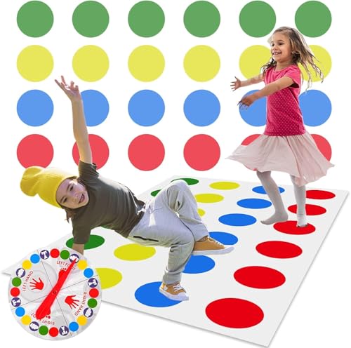 WuGU Twister Spiel für Kinder & Erwachsen, Kindergeburtstag Spiele Ab 6...