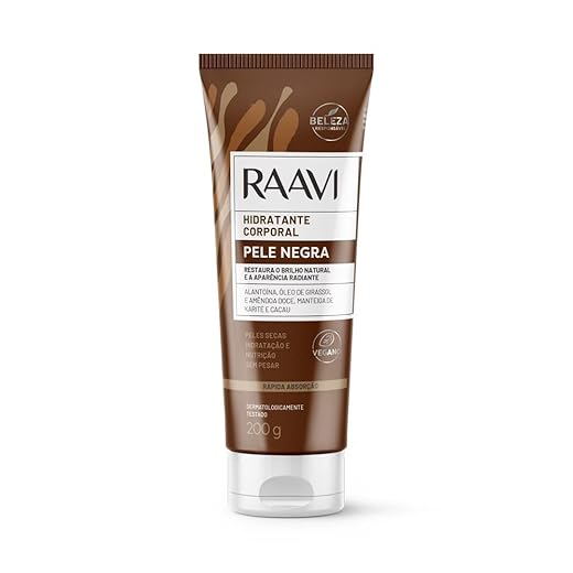 Raavi Hidratante Corporal Pele Negra Pequeno
